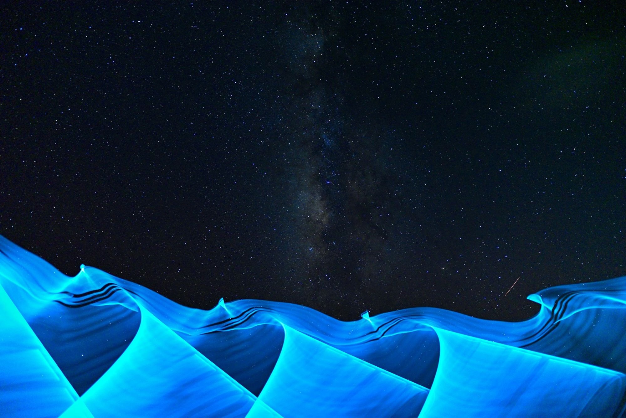 ライティング演出を使った星空フォト2