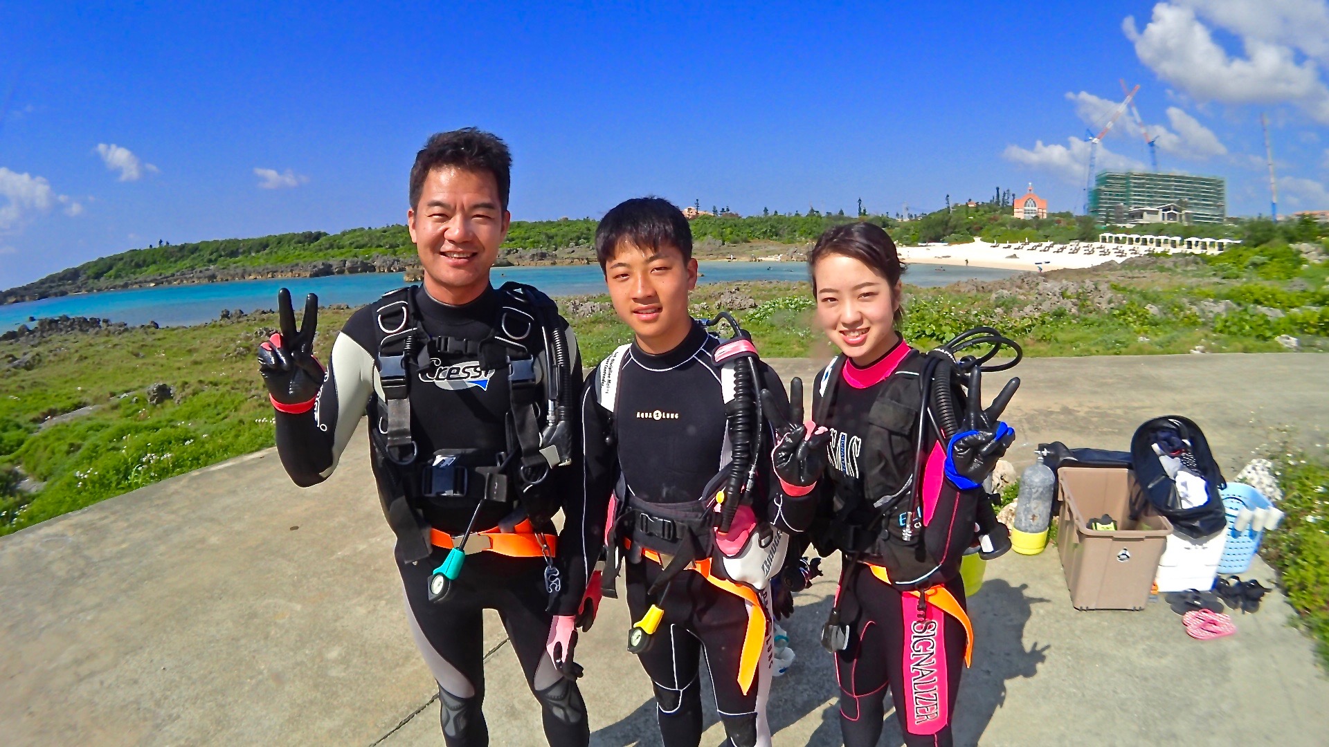 カップルで楽しむ宮古島の体験ダイビング