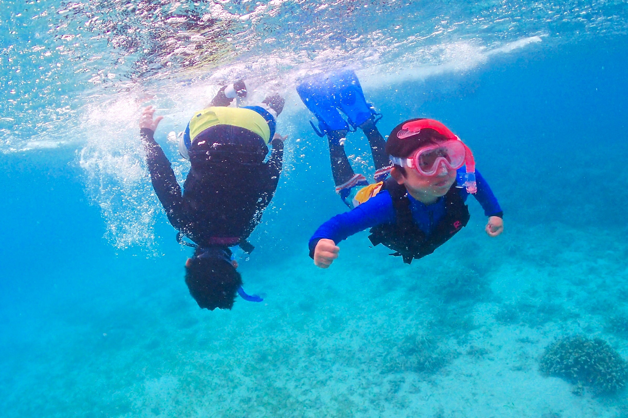 家族で楽しむ貸切シュノーケリング